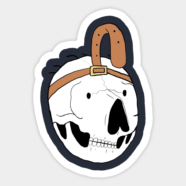 Quailman Skull Sticker by TheDeathOfMyChildhood1